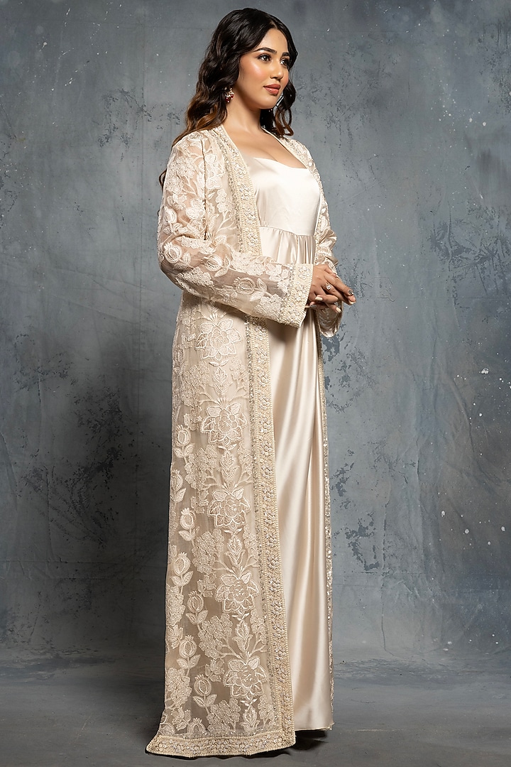 beige engagement dress Mila Wedding Dress Maxi Engagement Mother of the Bride Vacation Beach Travel