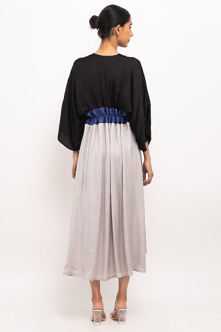 Multi-Colored Bemberg Modal Silk Cape by Neora by Nehal Chopra at Pernia's Pop Up Shop