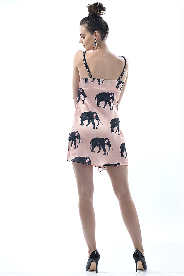 Peach Printed Satin Camisole  by Nochee Vida at Pernia's Pop Up Shop