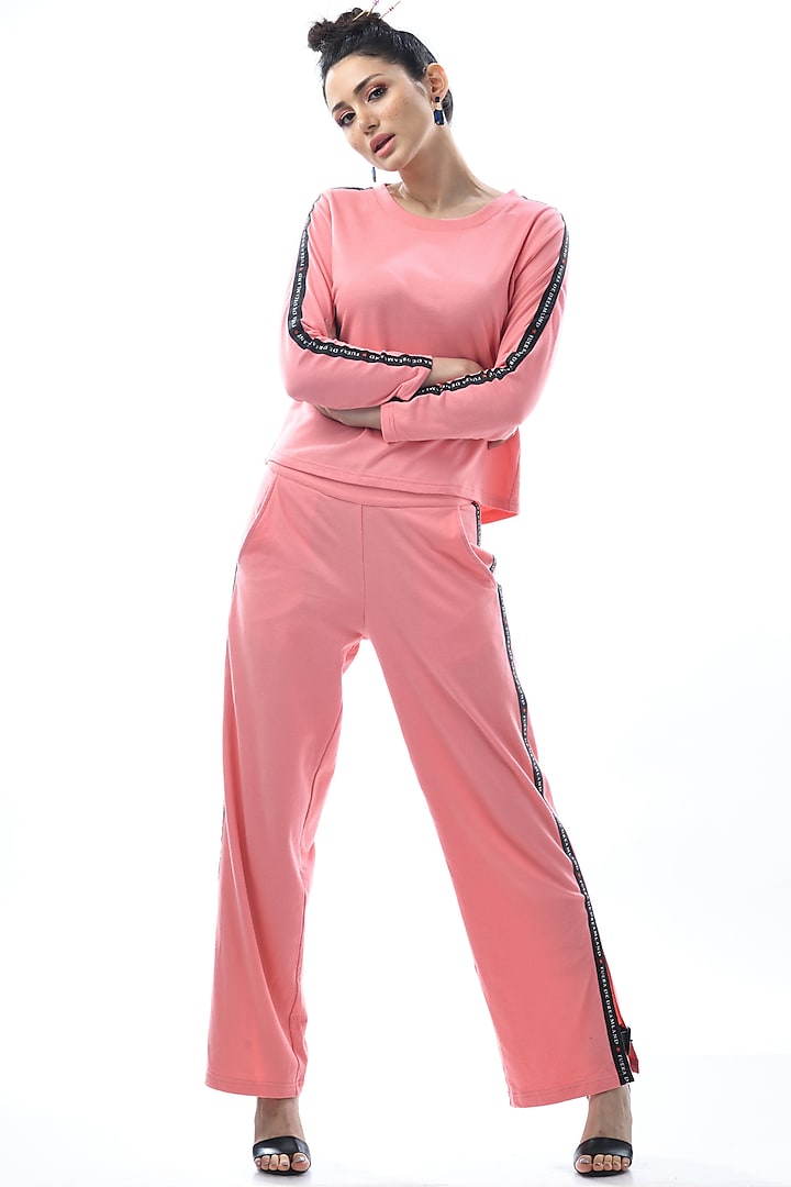 Old Rose Terry Track Suit by Nochee Vida