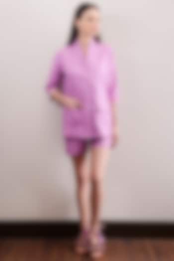 Purple Shorts With Top by Nochee Vida