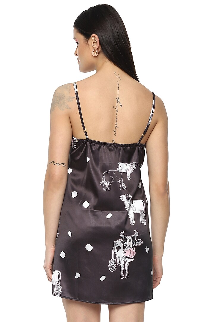 Black Digital Printed Camisole by Nochee Vida at Pernia's Pop Up Shop