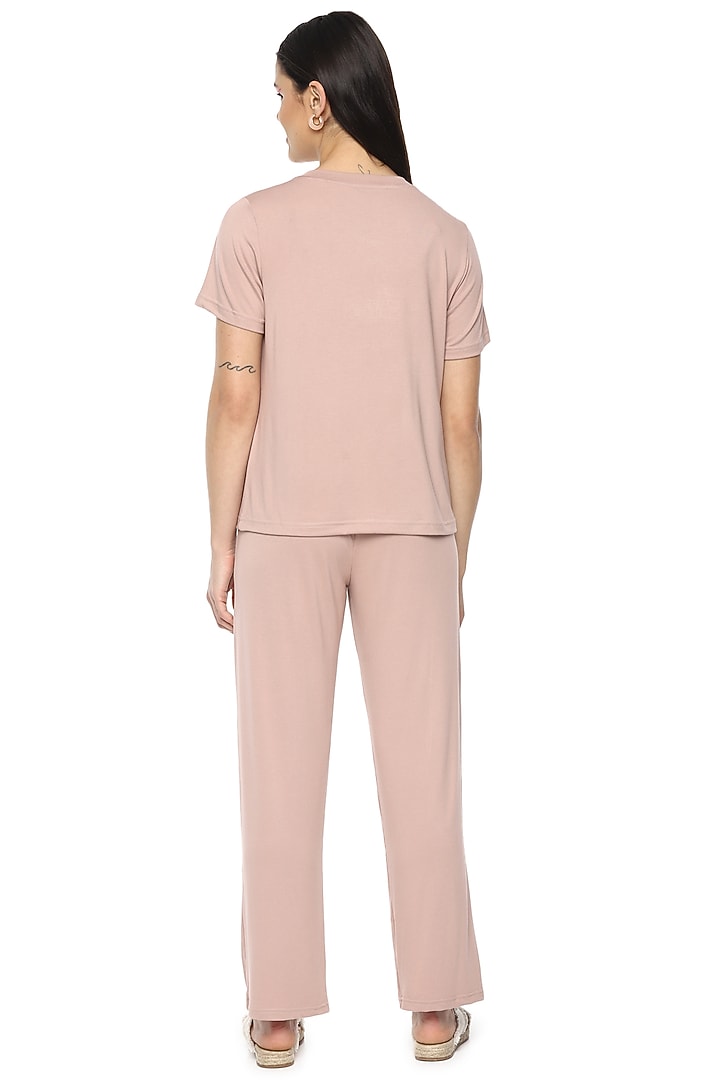 Nude Night Suit In Viscose by Nochee Vida at Pernia's Pop Up Shop