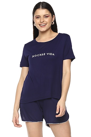 Space Blue Night Suit by Nochee Vida
