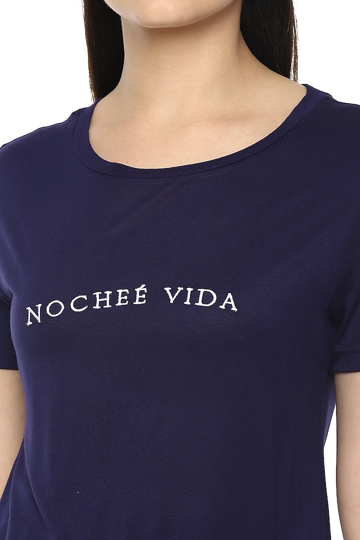 Space Blue Night Suit by Nochee Vida at Pernia's Pop Up Shop