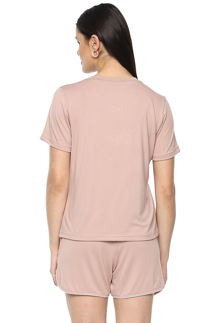 Nude Viscose Essential Night Suit by Nochee Vida at Pernia's Pop Up Shop