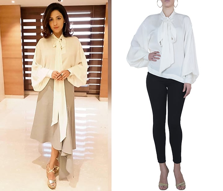 Eden white neck tie top by Meadow at Pernia's Pop Up Shop
