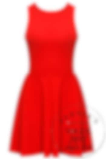 Red Skater Dress by Neha Taneja