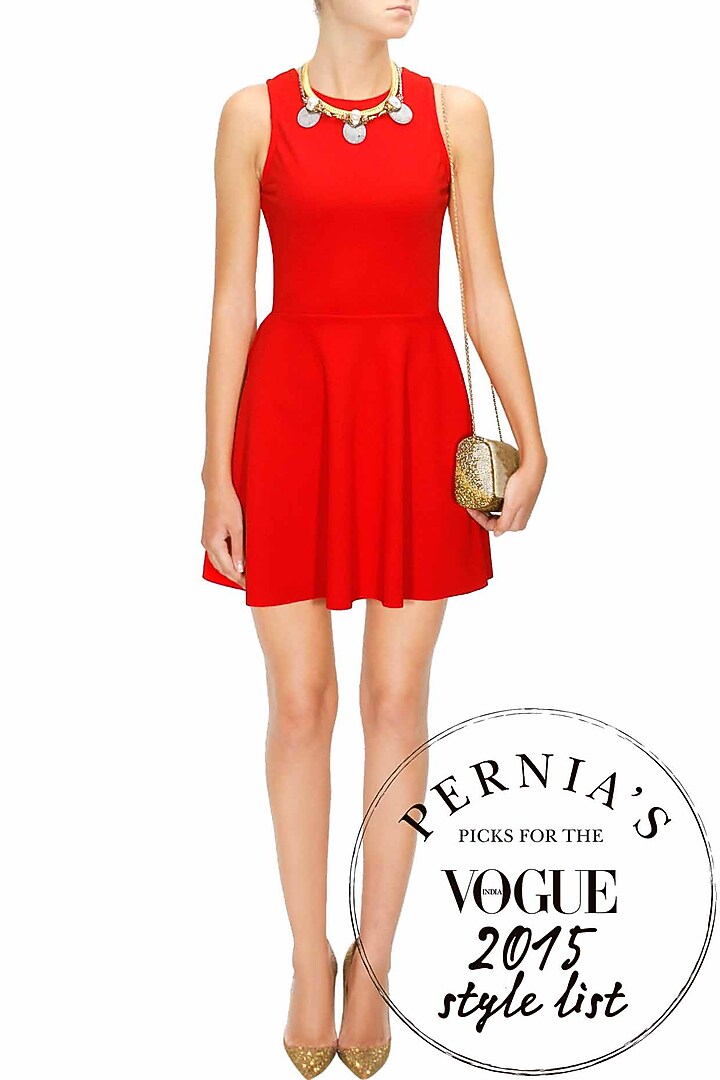 Red skater dress available only at Pernia's Pop-Up Shop.