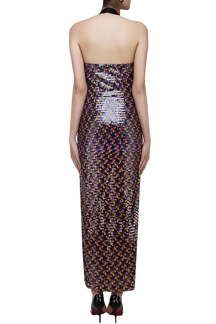 Black sequins embellished long gown available only at Pernia's Pop Up Shop.