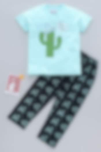 Mint Printed Night Wear by Nite Flite at Pernia's Pop Up Shop