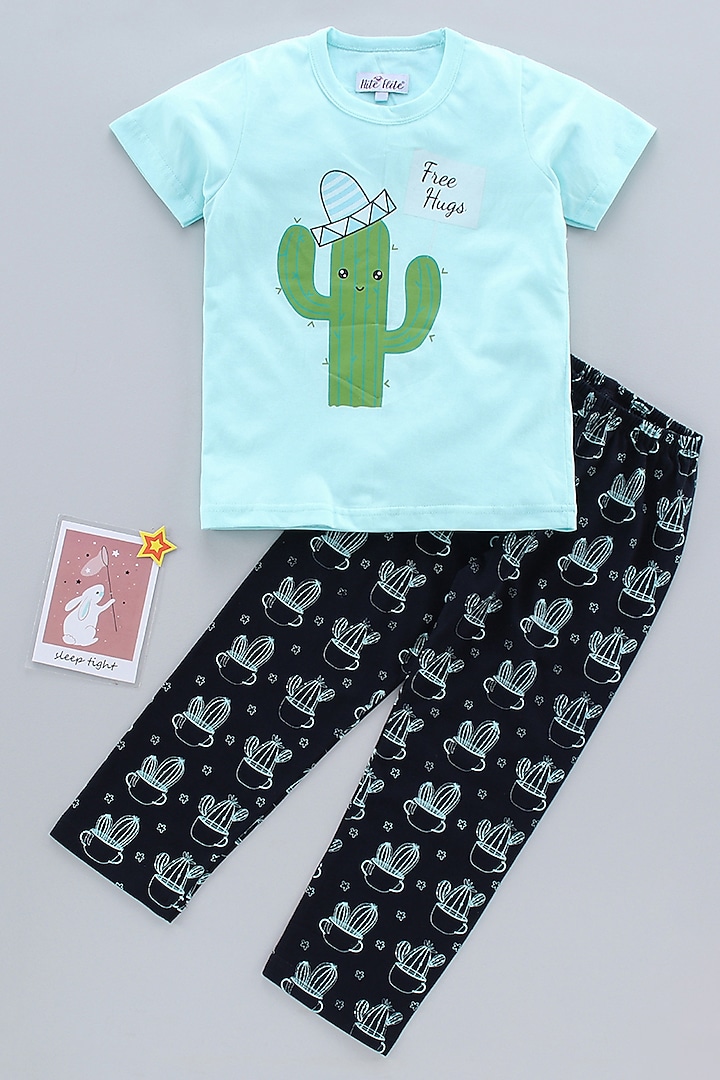 Mint Printed Night Wear by Nite Flite at Pernia's Pop Up Shop