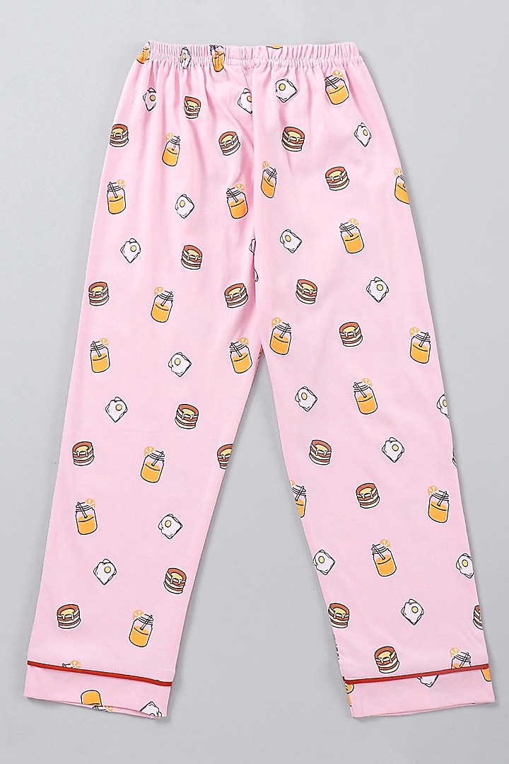 Light Pink Printed Night Wear by Nite Flite at Pernia's Pop Up Shop