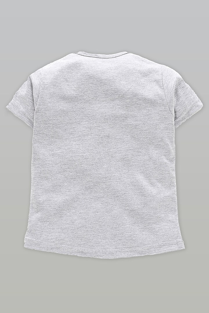 Light Grey Cotton Printed Night Wear For Girls by Nite Flite at Pernia's Pop Up Shop