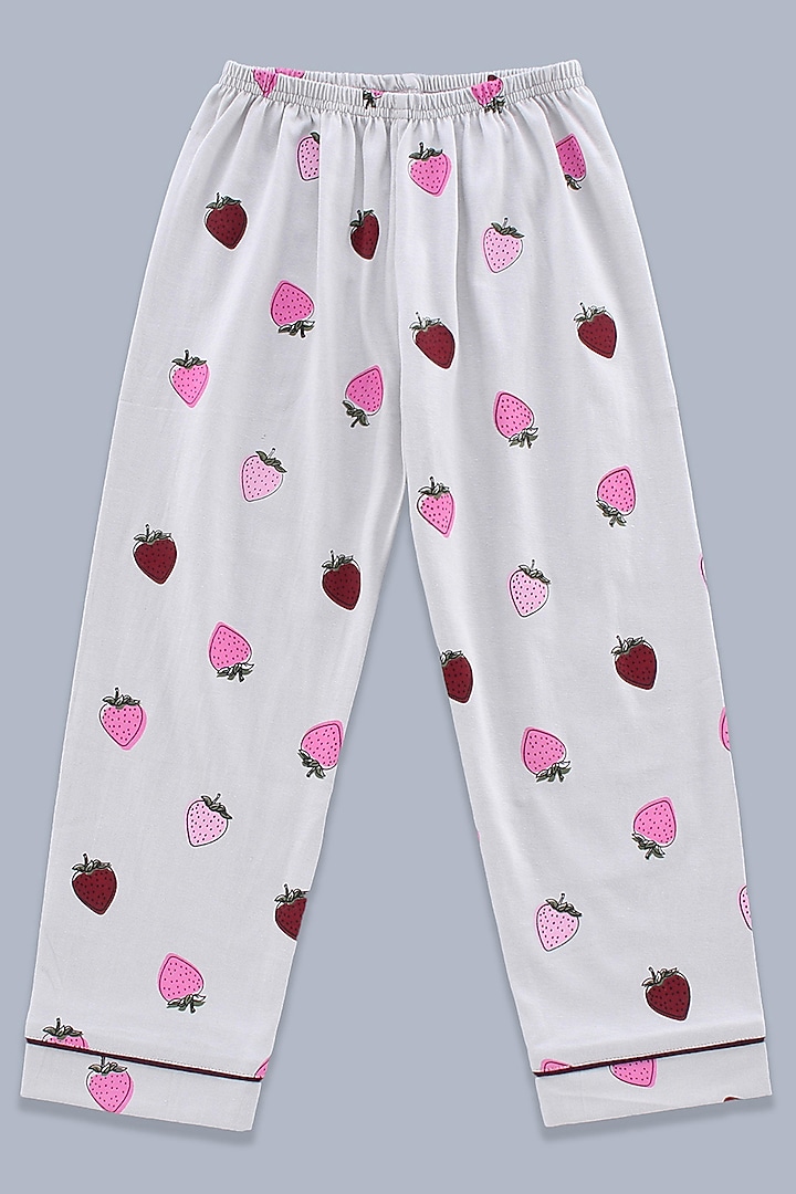 Grey Graphic Printed Night Wear For Girls by Nite Flite at Pernia's Pop Up Shop