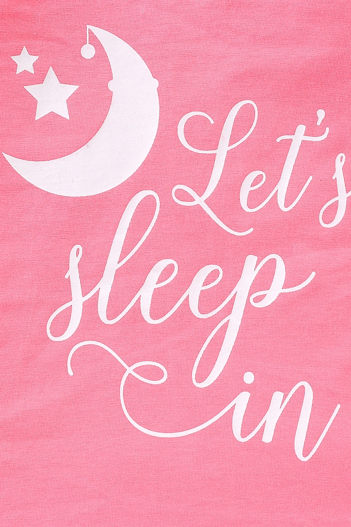 Pink Printed Night Wear For Girls by Nite Flite at Pernia's Pop Up Shop