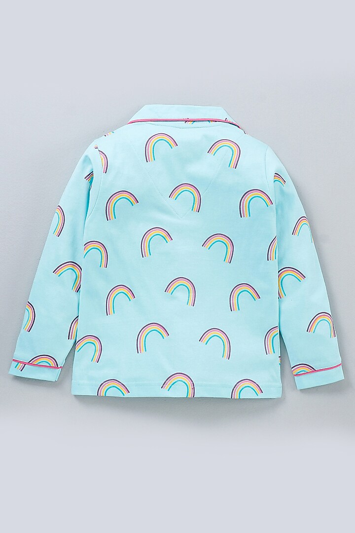 Mint Cotton Knit Printed Night Wear For Girls by Nite Flite at Pernia's Pop Up Shop