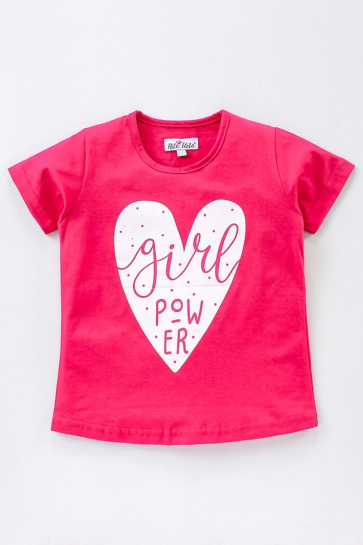 Pink Printed Night Wear For Girls by Nite Flite at Pernia's Pop Up Shop