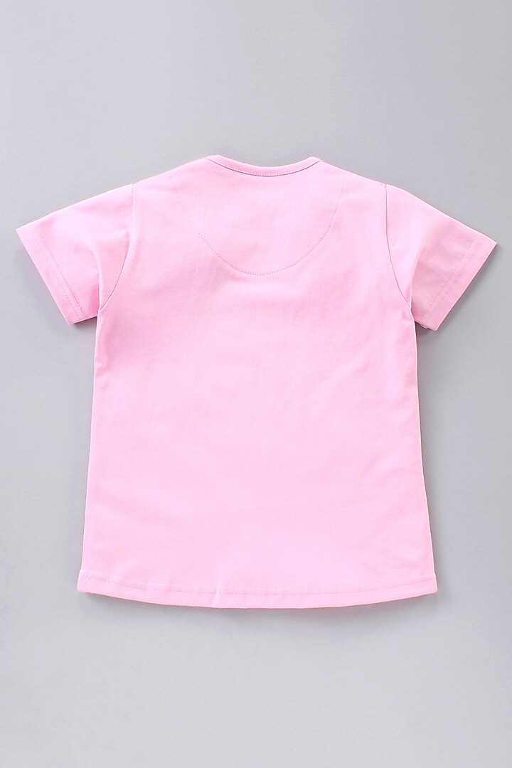 Light Pink Cotton Printed Night Wear For Girls by Nite Flite at Pernia's Pop Up Shop