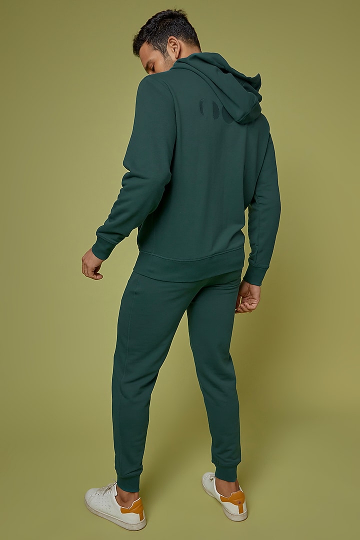 Dark Sea Green French Terry Hoodie by No Grey Area at Pernia's Pop Up Shop