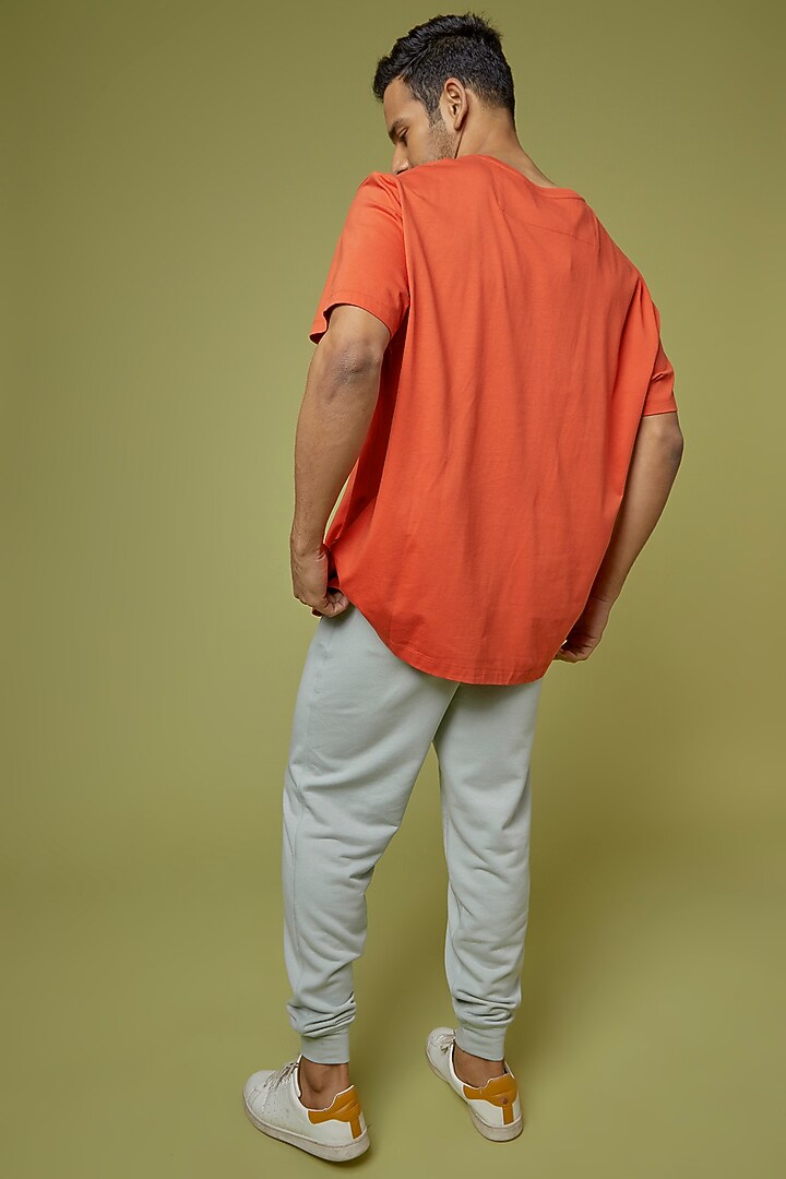 Terracotta Orange Soft Supema Cotton T-Shirt by No Grey Area at Pernia's Pop Up Shop