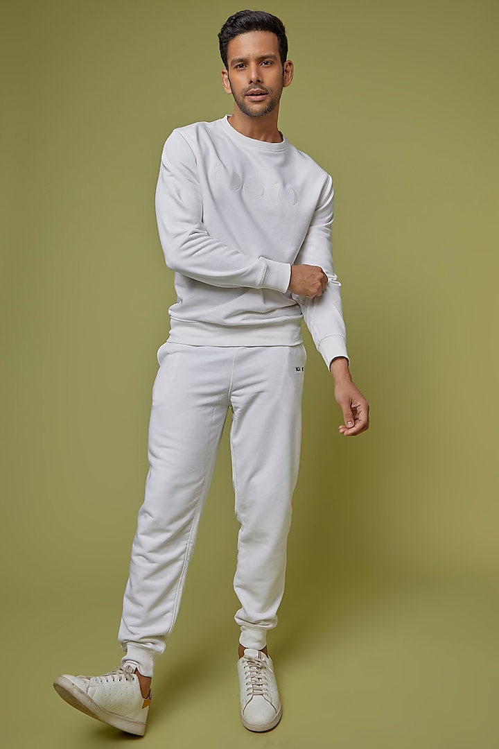 Buy No Grey Area White French Terry Sweatshirt at Pernia'sPopUpShopMen 2024