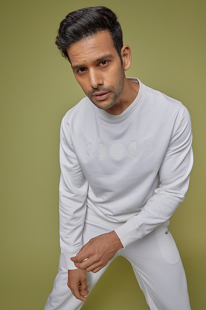 White French Terry Sweatshirt by No Grey Area at Pernia's Pop Up Shop