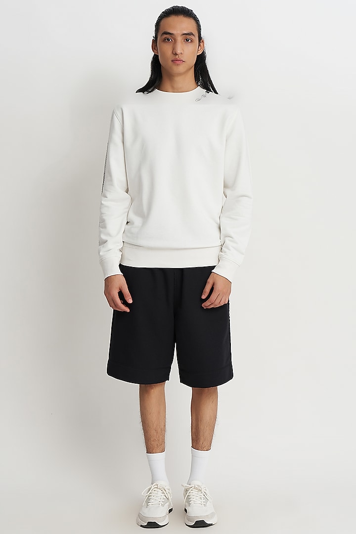 White French Terry Sweatshirt by No Grey Area