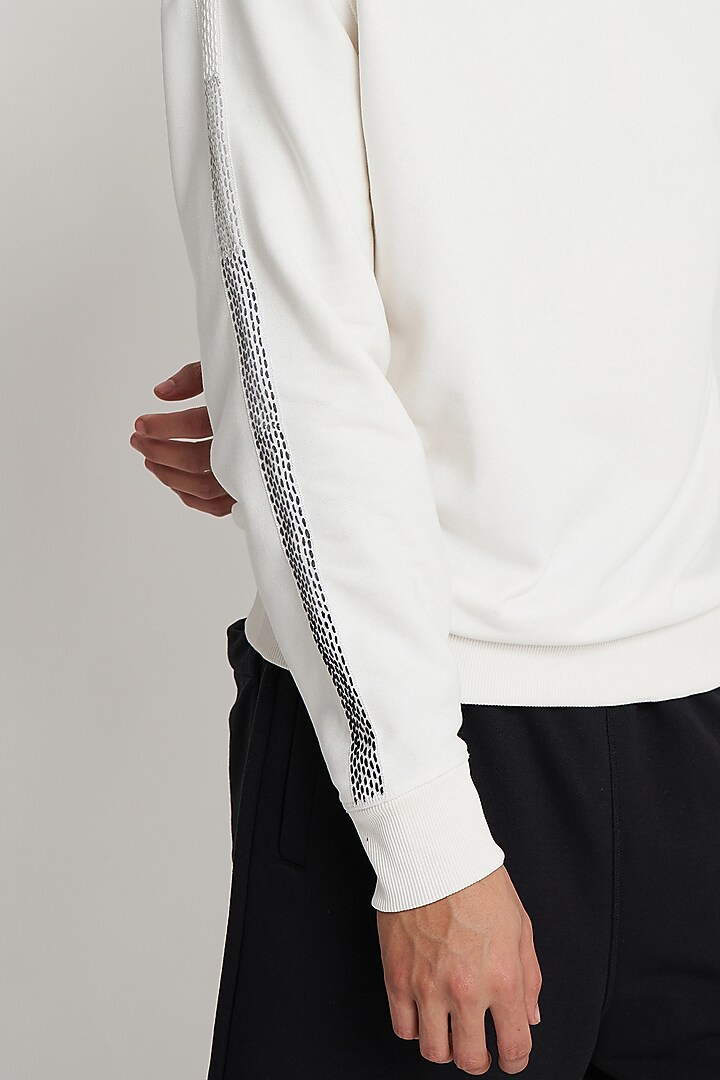 White French Terry Sweatshirt by No Grey Area at Pernia's Pop Up Shop