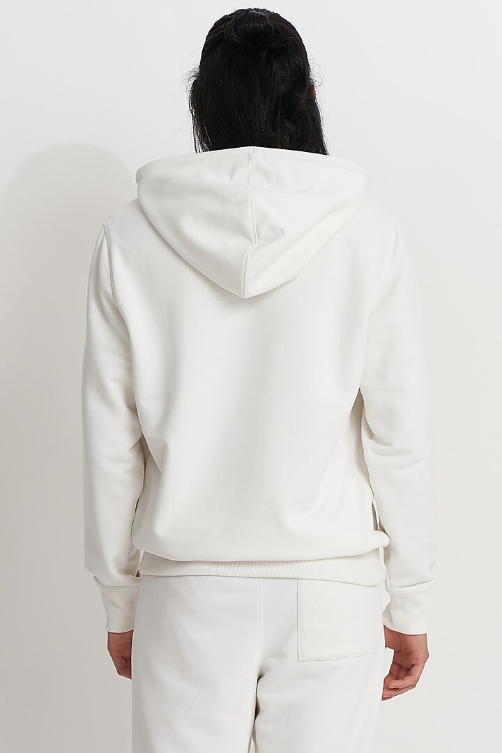 White French Terry Printed Hoodie by No Grey Area at Pernia's Pop Up Shop