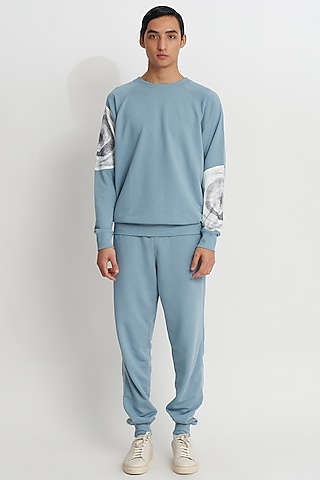Slate French Terry Sweatshirt by No Grey Area