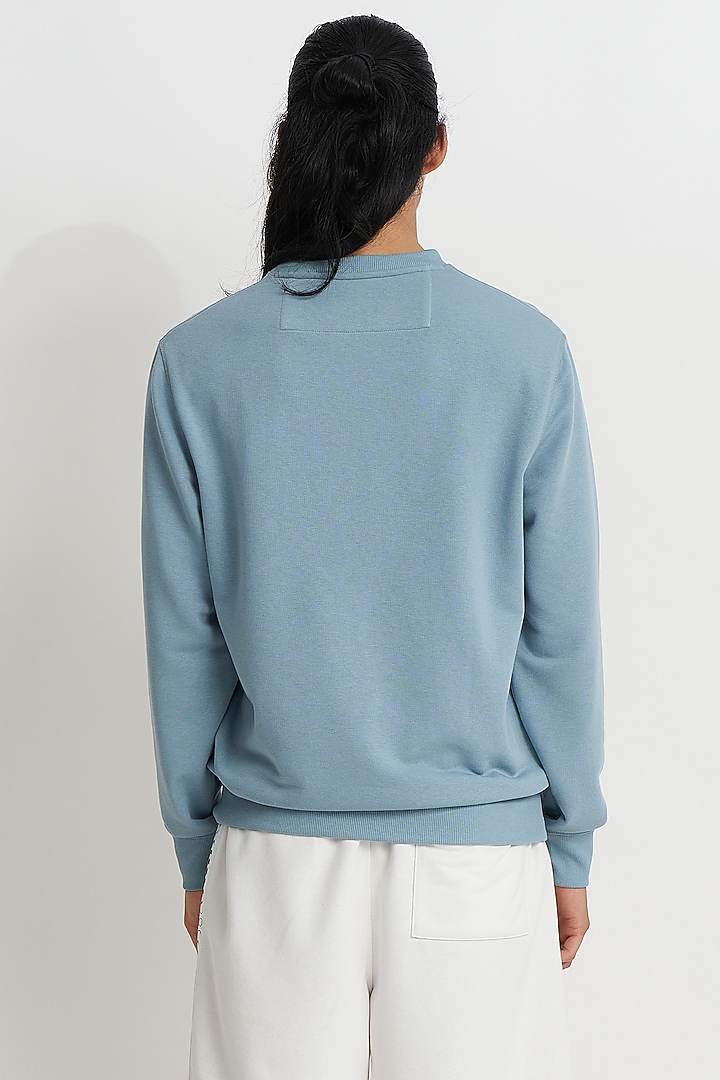 Slate French Terry Printed Sweatshirt by No Grey Area at Pernia's Pop Up Shop