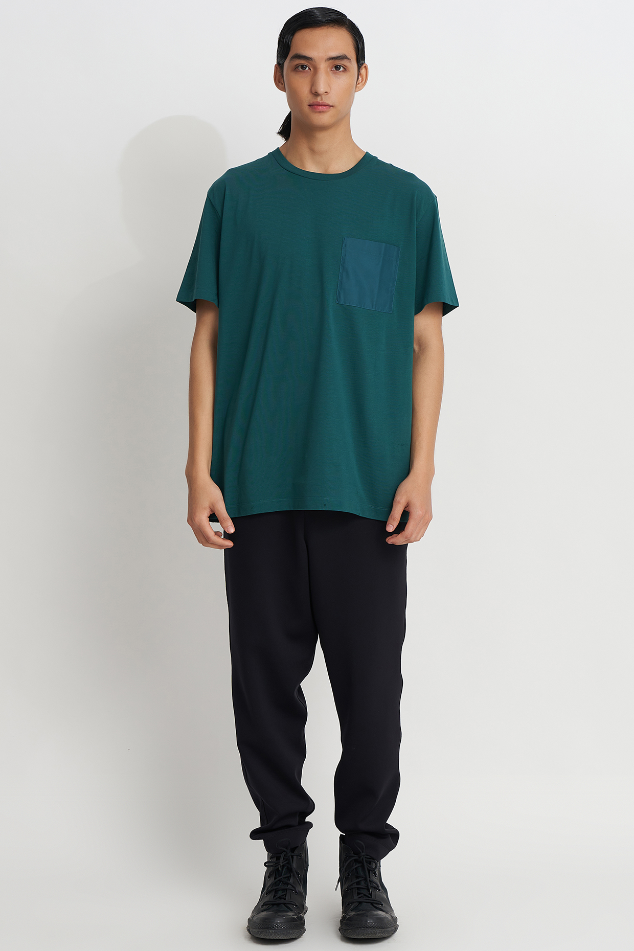 Dark Sea Supema Cotton T-Shirt by No Grey Area