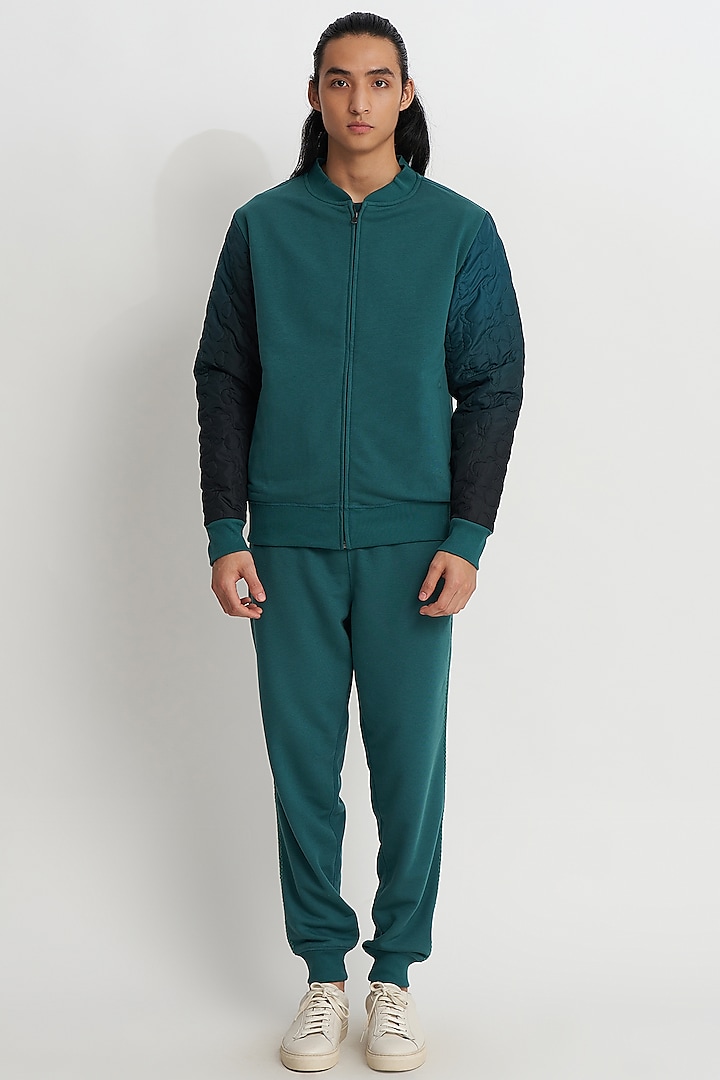 Dark Sea French Terry Sweatpants by No Grey Area