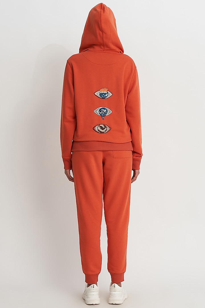 Terracotta French Terry Hoodie by No Grey Area at Pernia's Pop Up Shop