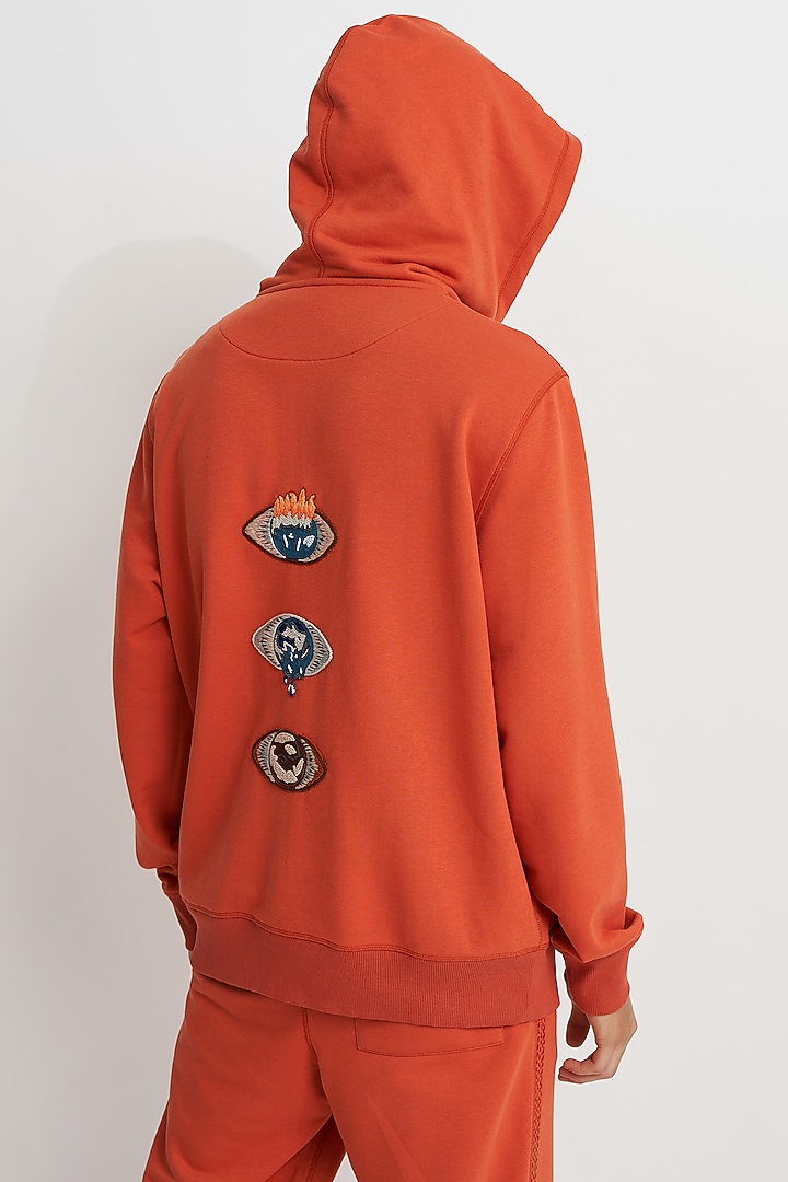 Terracotta French Terry Hoodie by No Grey Area at Pernia's Pop Up Shop