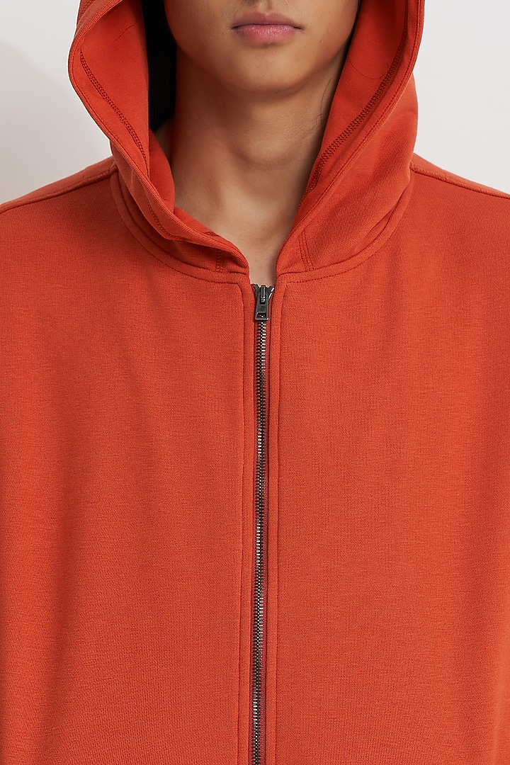 Terracotta French Terry Hoodie by No Grey Area at Pernia's Pop Up Shop