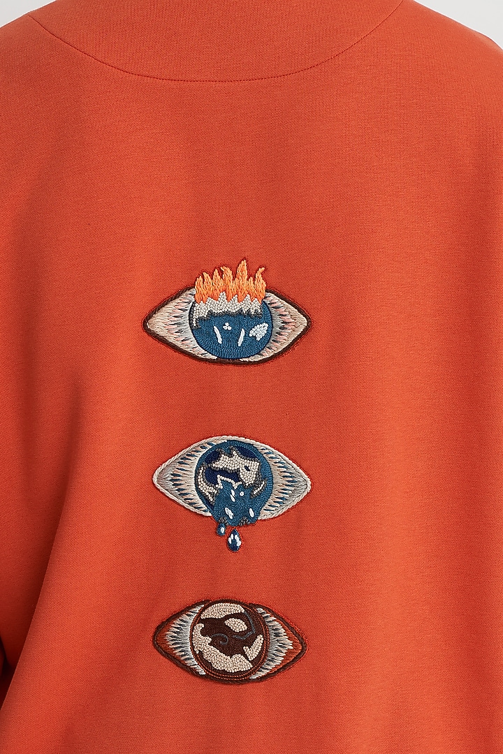 Terracotta French Terry Hoodie by No Grey Area at Pernia's Pop Up Shop