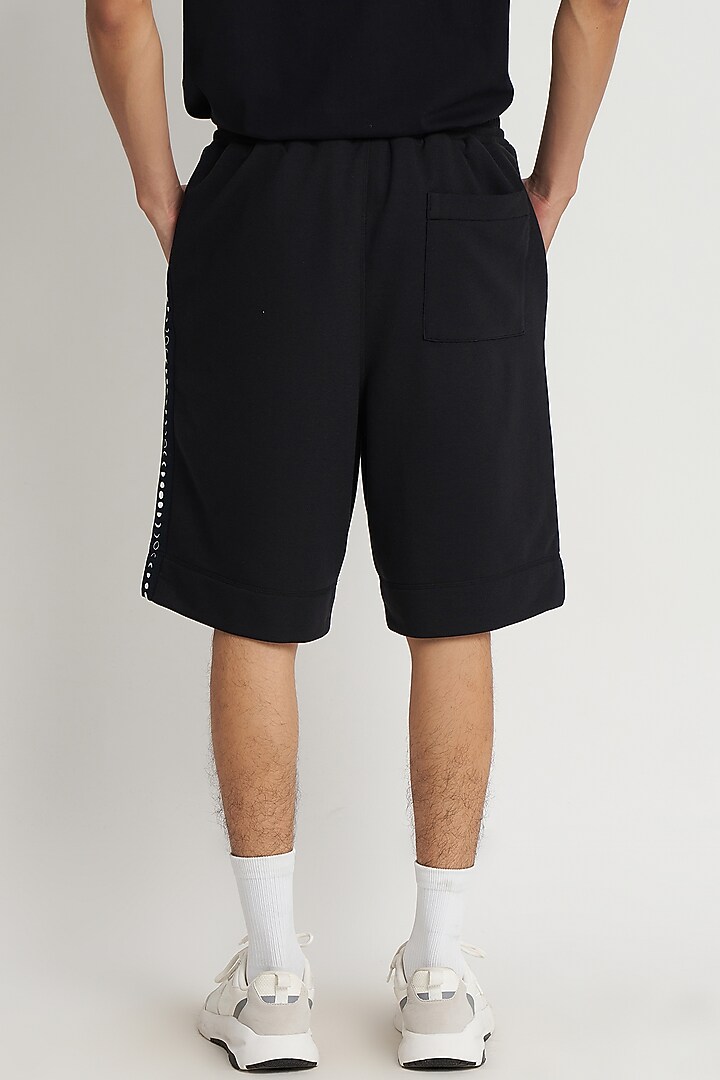 Black French Terry Sweatshorts by No Grey Area at Pernia's Pop Up Shop