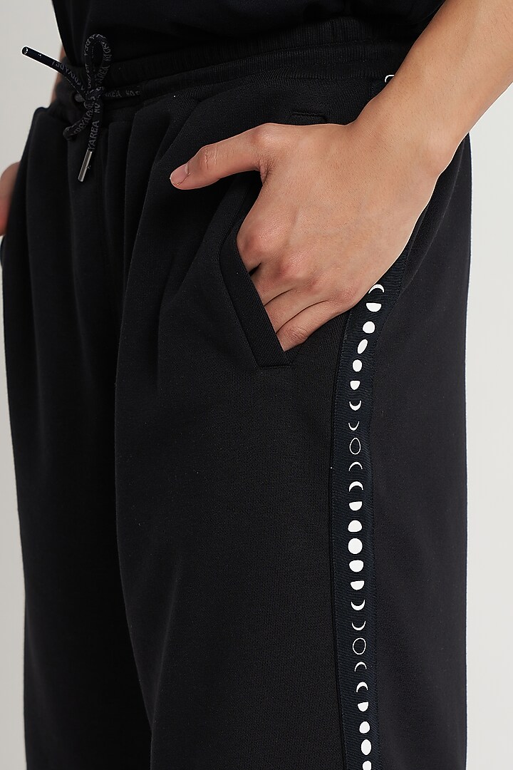 Black French Terry Sweatshorts by No Grey Area at Pernia's Pop Up Shop