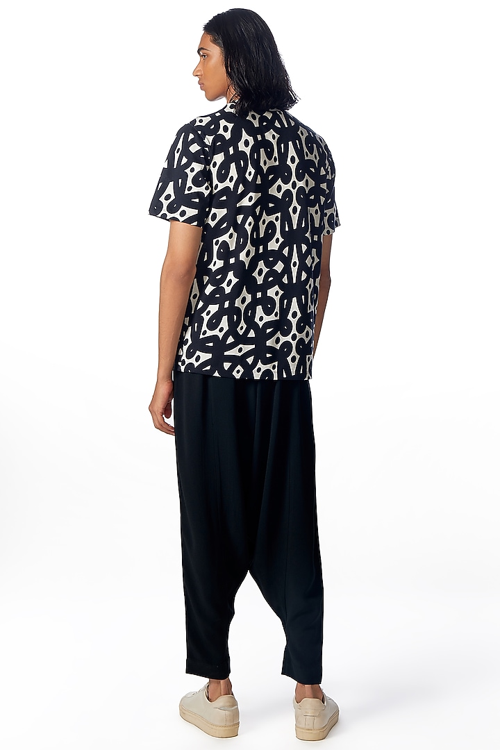 Black Supima Cotton Printed T-Shirt by No Grey Area at Pernia's Pop Up Shop