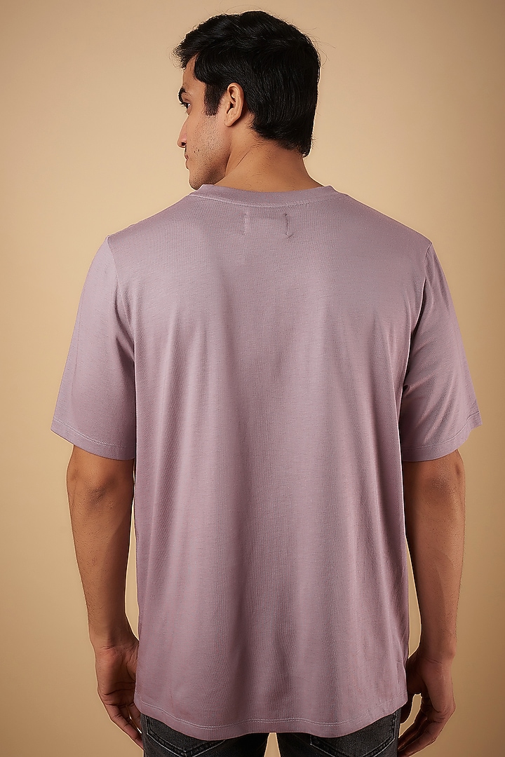 Elderberry Supima Cotton Embroidered T-Shirt by No Grey Area at Pernia's Pop Up Shop