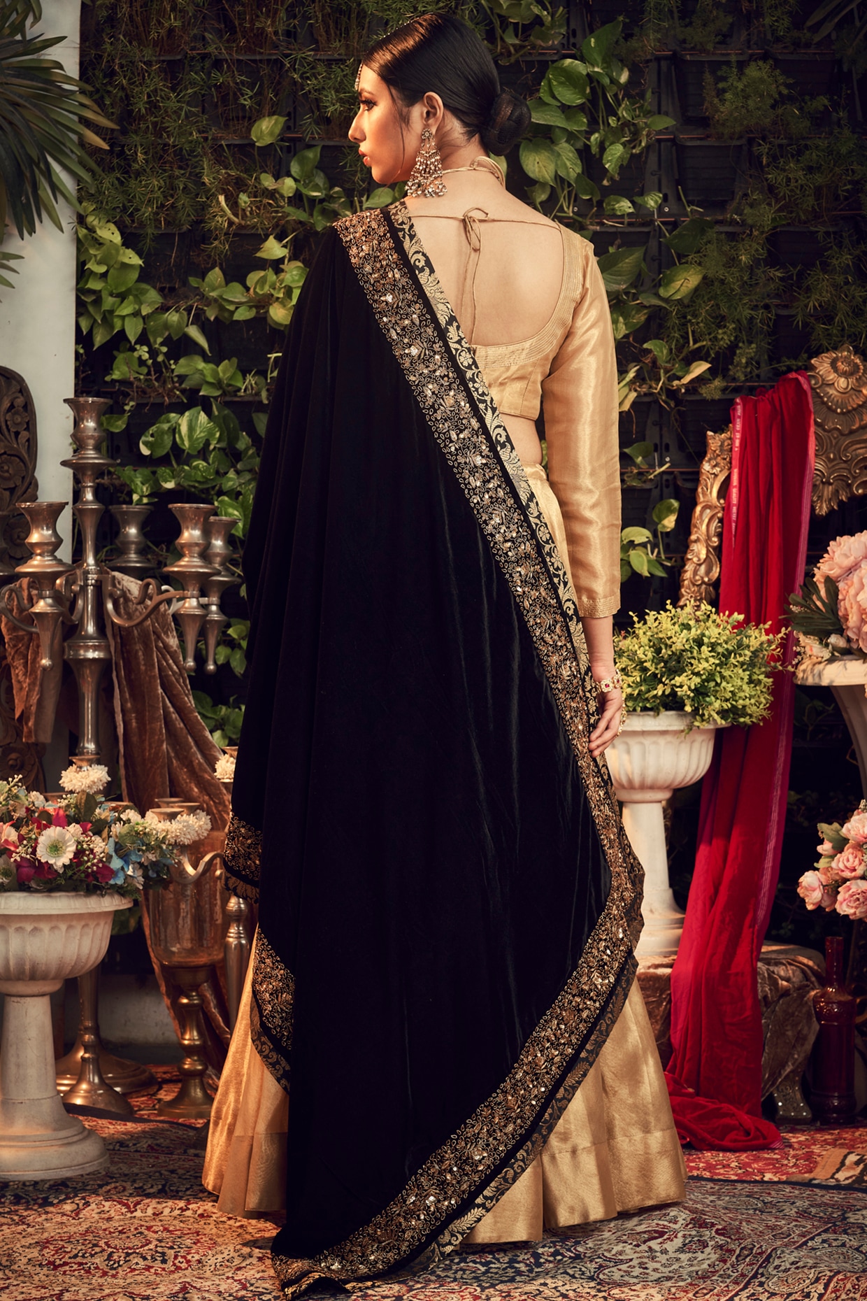 OFM-BIP-001 | Stunning Black and Red Lehenga Cum Dress With … | Flickr