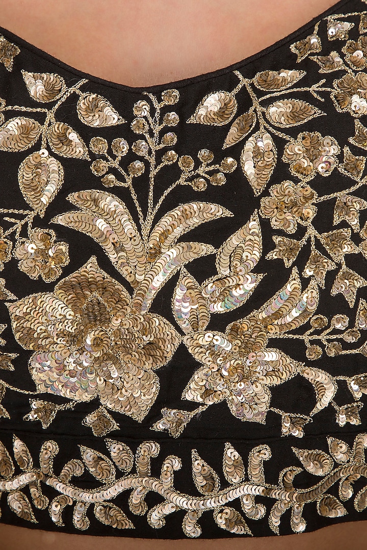 Snow White Silk Organza Embroidered Wedding Saree Set by Ranian at Pernia's Pop Up Shop