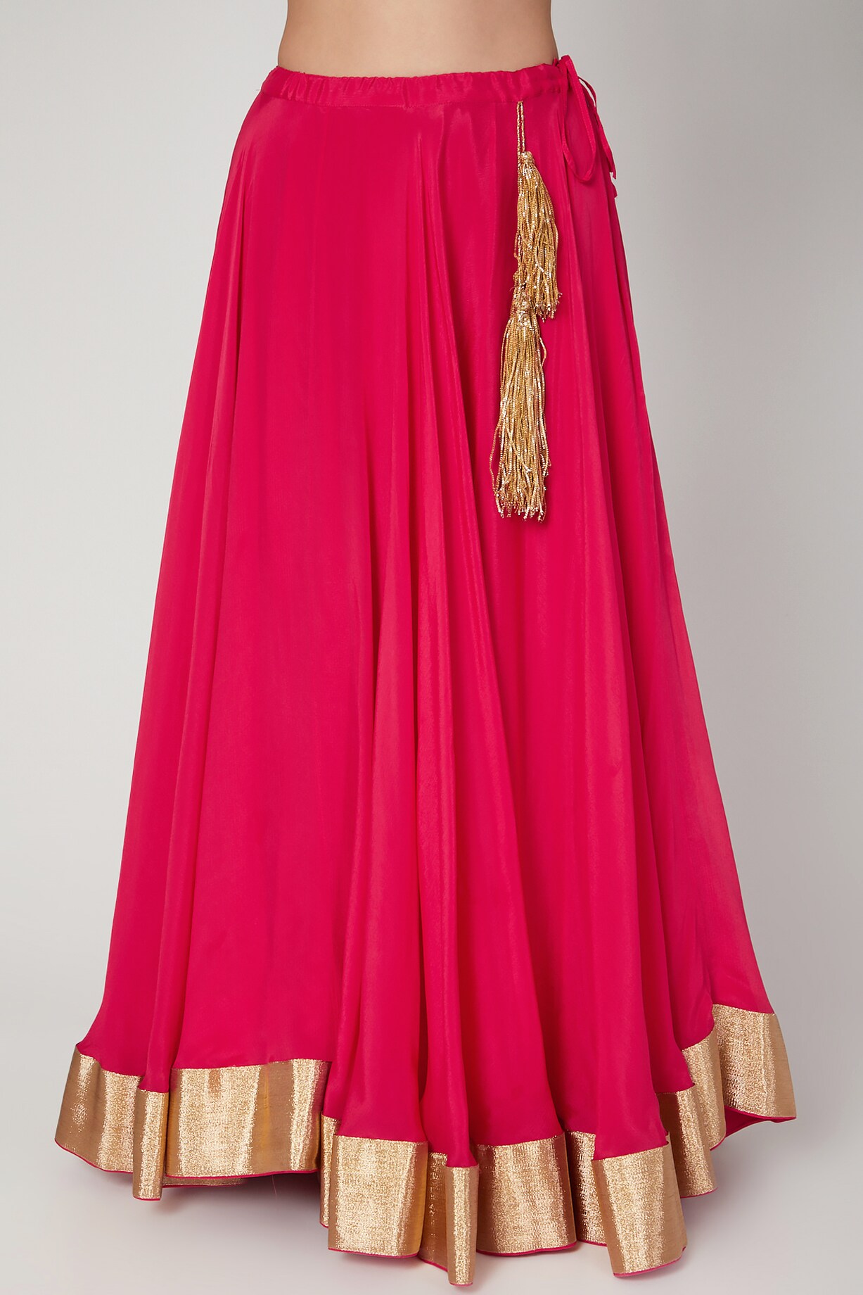 Embroidered Rashpberry Lehenga Set
