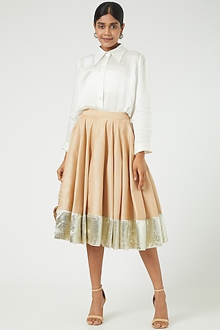 Ivory Silk Shirt by Ranian