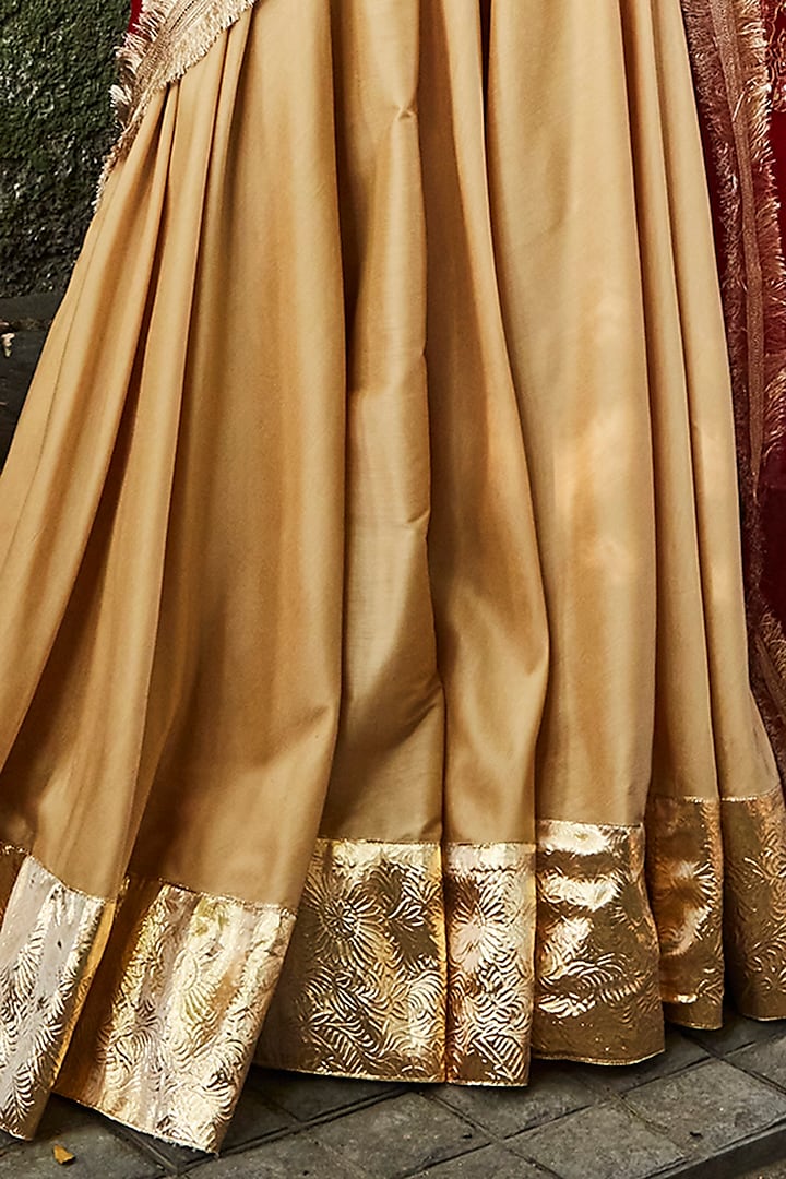Gold Gota Wedding Lehenga Set by Ranian at Pernia's Pop Up Shop