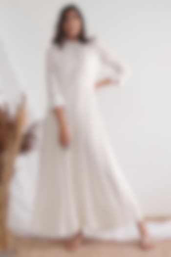 White Pintucked Summer Dress by Negra Elegante at Pernia's Pop Up Shop