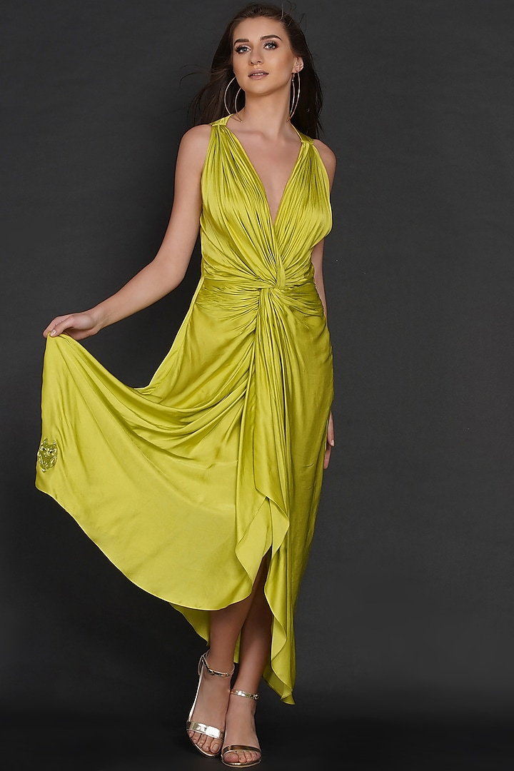 Yellow Modal Dress by Angry Owl