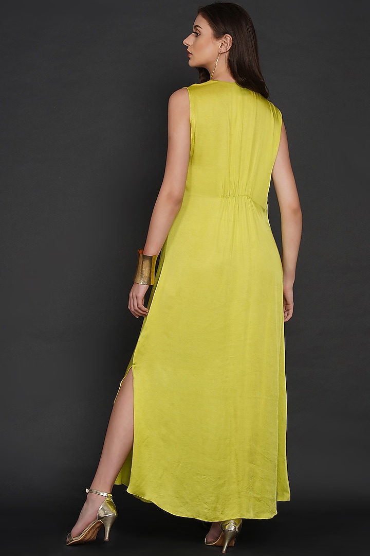 Lime Green Modal Summer Dress by Angry Owl at Pernia's Pop Up Shop